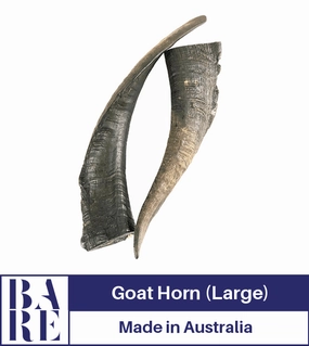 20% OFF: BARE Australian Premium Goat Horn Dog Treats (Large) dog chews,dog bones
