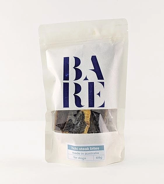 20% OFF: BARE Australian Premium Hoki Steak Bites Dog Treats dog chews,dog bones