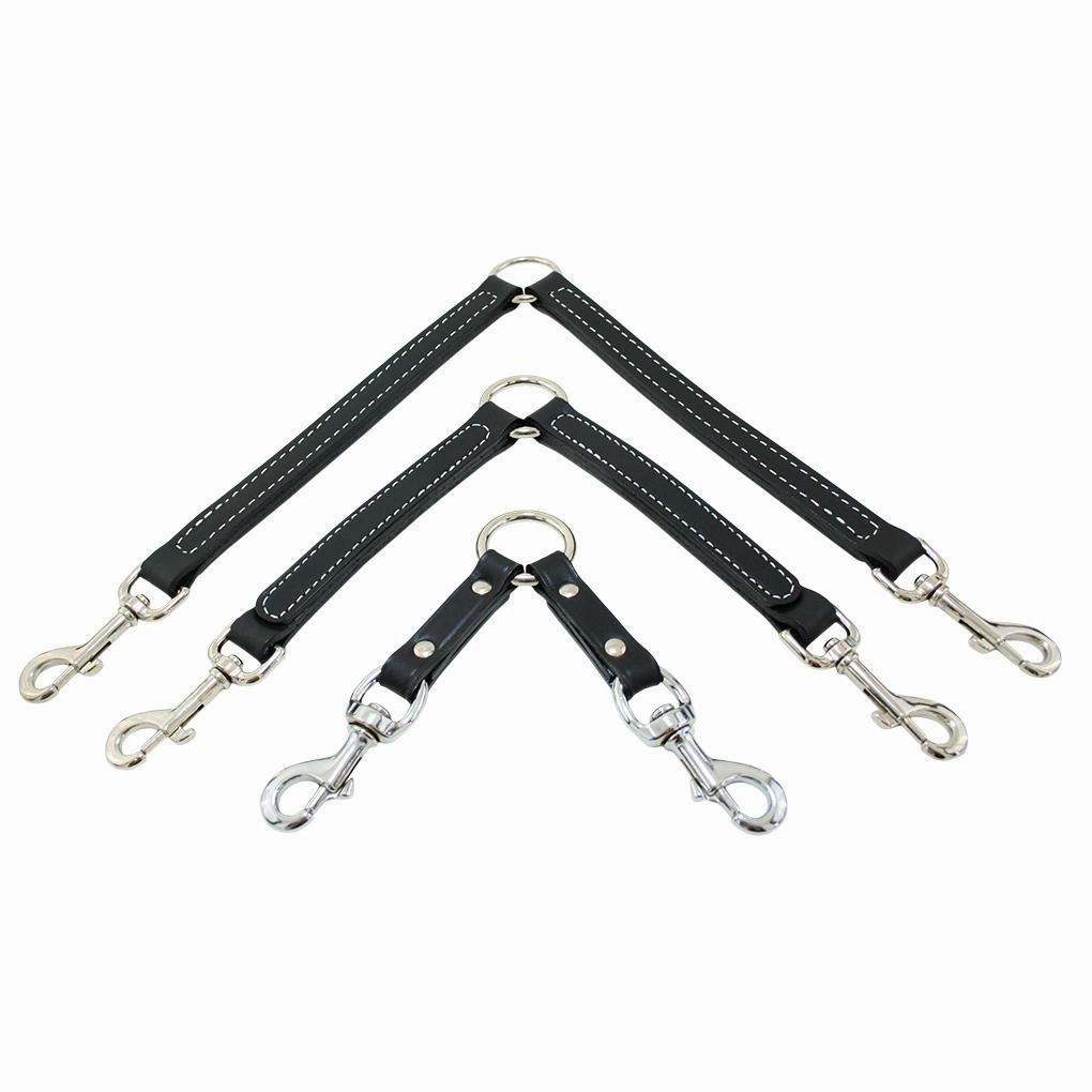 2 Way Leather Dog Leash Coupler dog mobility,outdoor pet aid