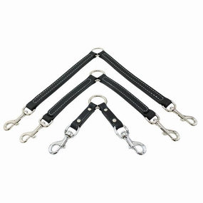 2 Way Leather Dog Leash Coupler dog mobility,outdoor pet aid