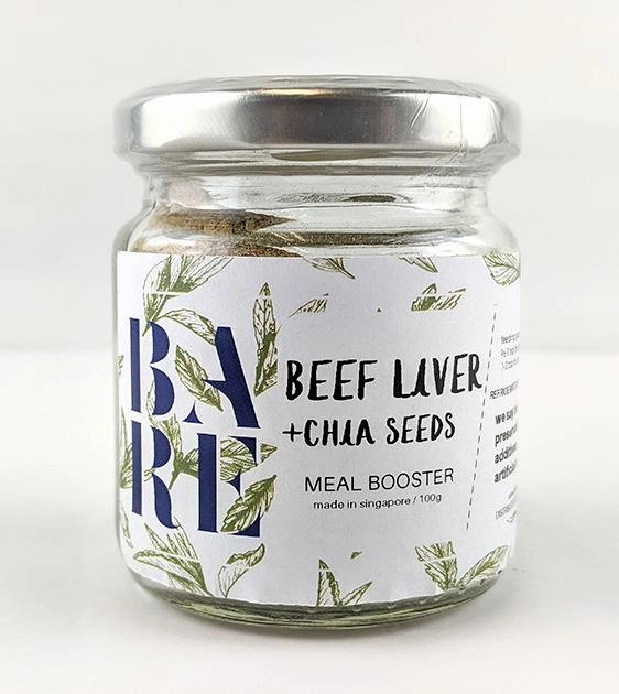 30% OFF: BARE Meal Booster (Beef Liver & Chia Seeds) Dog Food Mixer air-dried dog food,dehydrated dog food