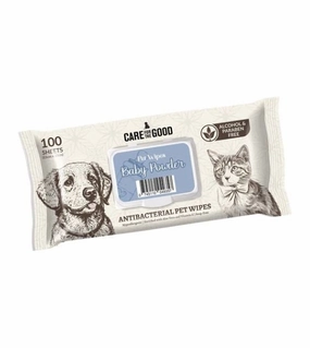$0.80 ONLY [PWP SPECIAL]: Care For The Good Antibacterial Wipes For Dogs & Cats (Baby Powder)