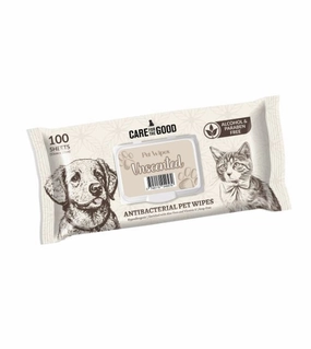 $0.80 ONLY [PWP SPECIAL]: Care For The Good Antibacterial Wipes For Dogs & Cats (Unscented) odor remover,dog cleaning