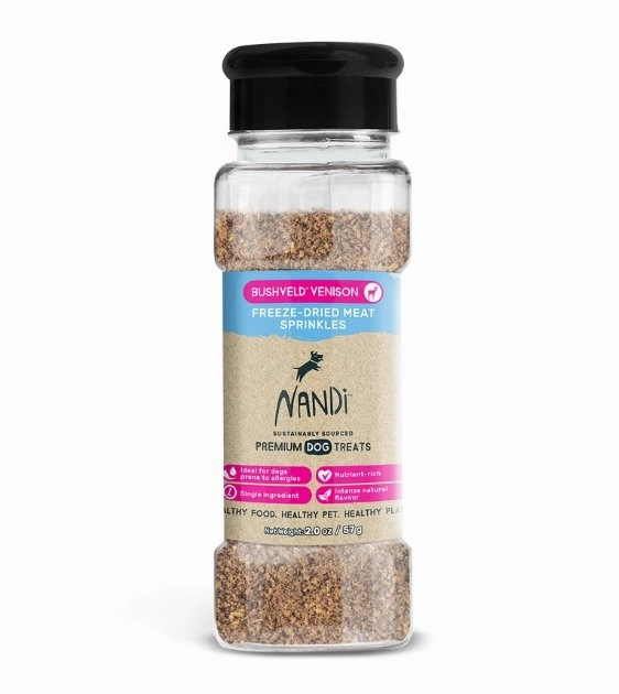$10 ONLY: Nandi Freeze-Dried Meat Sprinkles (Bushveld Venison) dog multipurpose item,all-in-one pet tool