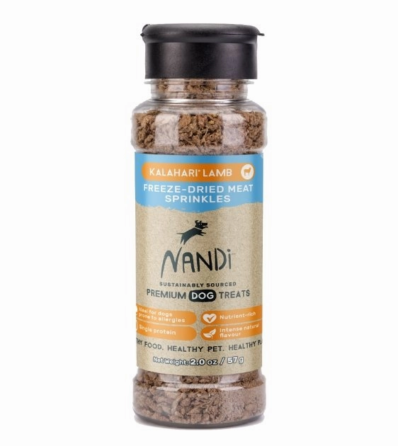$10 ONLY: Nandi Freeze-Dried Meat Sprinkles (Kalahari Lamb) dog multipurpose item,all-in-one pet tool
