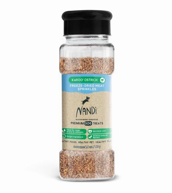 $10 ONLY: Nandi Freeze-Dried Meat Sprinkles (Karoo Ostrich) dog multipurpose item,all-in-one pet tool