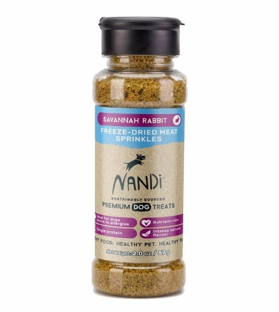 $10 ONLY: Nandi Freeze-Dried Meat Sprinkles (Savannah Rabbit) dog multipurpose item,all-in-one pet tool