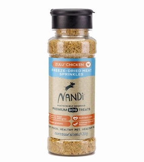 $10 ONLY: Nandi Freeze-Dried Meat Sprinkles (Zulu Chicken) freeze-dried dog food,lightweight pet food