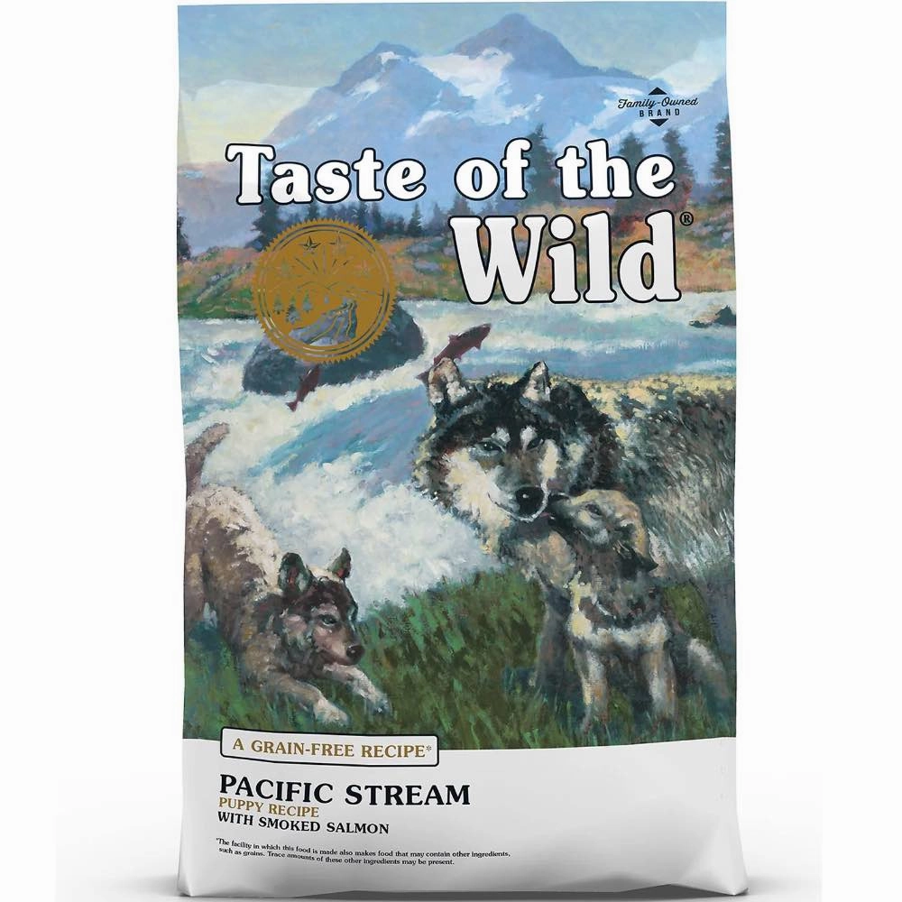 'BUNDLE DEAL/FREE TREAT': Taste of the Wild Pacific Stream PUPPY with Smoked Salmon Grain Free Dry Dog Food freeze dried dog food,raw nutrition dog,dog freeze dried kibble