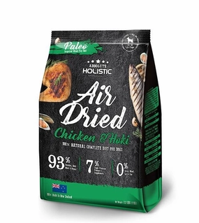 Absolute Holistic Air Dried Dog Food (Chicken & Hoki) air-dried dog food,dehydrated dog food