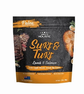 Absolute Holistic Air Dried Dog Treats (Surf & Turf) air-dried dog food,dehydrated dog food