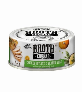 Absolute Holistic Broth Chunks (Chicken Cutlets & Garden Vegs) Wet Cat & Dog Food dog gifts,pet keepsakes