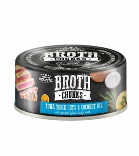 Absolute Holistic Broth Chunks (Tuna Thick Cuts & Coconut Oil) Wet Cat & Dog Food dog shampoo,bathing supplies