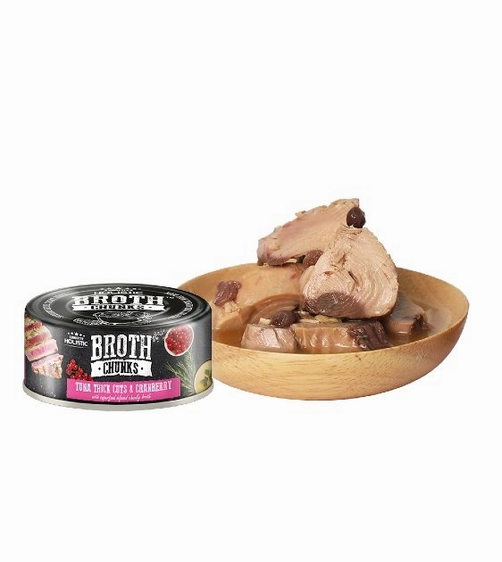 Absolute Holistic Broth Chunks (Tuna Thick Cuts & Cranberry) Wet Cat & Dog Food