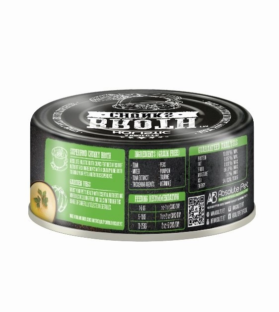 Absolute Holistic Broth Chunks (Tuna Thick Cuts & Garden Vegs) Wet Cat & Dog Food