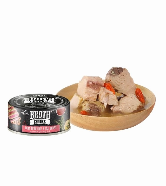 Absolute Holistic Broth Chunks (Tuna Thick Cuts & Goji Berry) Wet Cat & Dog Food