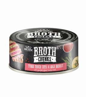 Absolute Holistic Broth Chunks (Tuna Thick Cuts & Goji Berry) Wet Cat & Dog Food dog gifts,pet keepsakes