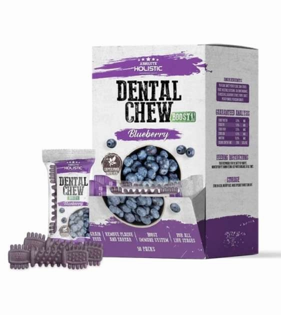 Absolute Holistic Dental Dog Chews (Blueberry) dog shampoo,bathing supplies