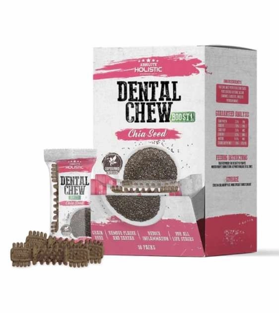Absolute Holistic Dental Dog Chews (Chia Seed) dog shampoo,bathing supplies