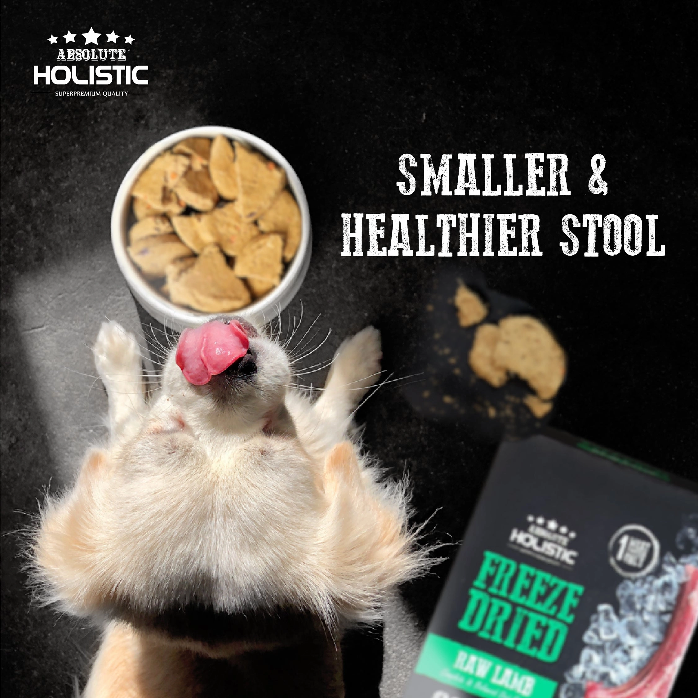 Absolute Holistic Freeze Dried Patties Dog Food (Venison & Beef)
