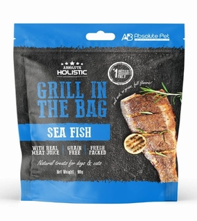 Absolute Holistic Grill In The Bag (Sea Fish) Natural Dog & Cat Treats dog shampoo,bathing supplies