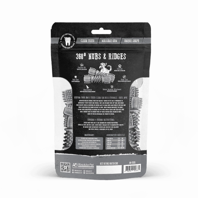 Absolute Holistic Petite Dental Dog Chews (Charcoal)