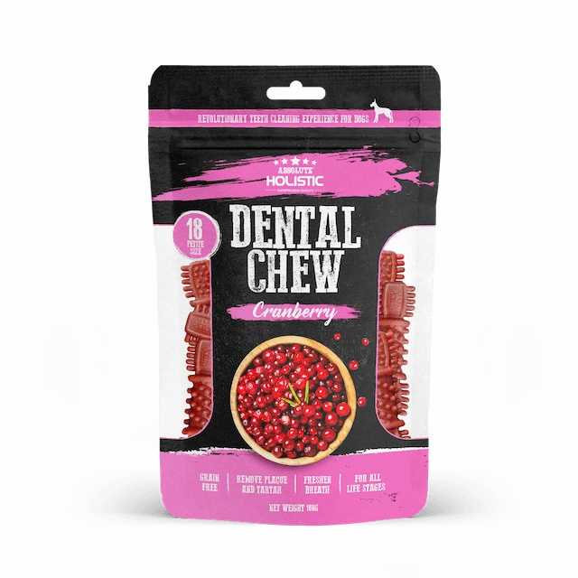 Absolute Holistic Petite Dental Dog Chews (Cranberry)