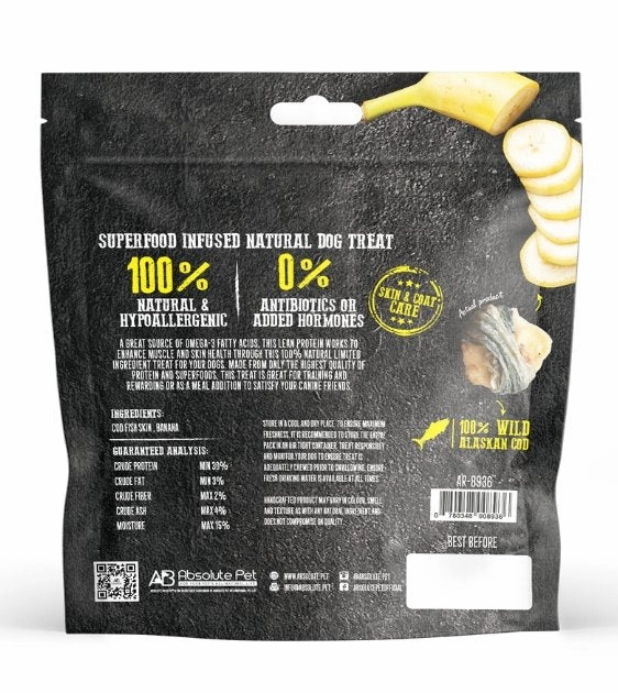 Absolute Holistic Roast In The Bag (Cod & Banana) Natural Dog Treats