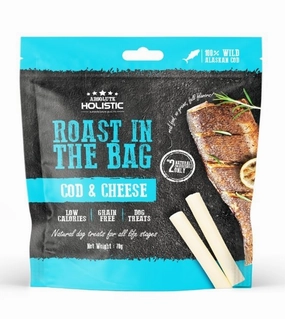 Absolute Holistic Roast In The Bag (Cod & Cheese) Natural Dog Treats dog hygiene,clean pet