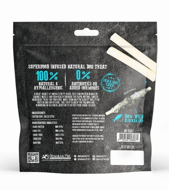 Absolute Holistic Roast In The Bag (Cod & Cheese) Natural Dog Treats
