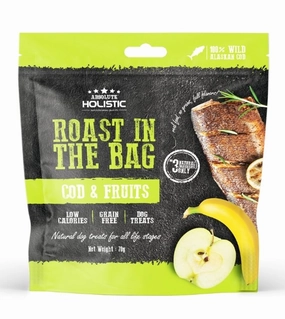 Absolute Holistic Roast In The Bag (Cod & Fruits) Natural Dog Treats dog shampoo,bathing supplies