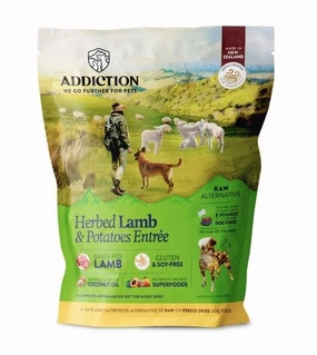 Addiction Air-Dried Dog Food (Herbed Lamb & Potatoes) air-dried dog food,dehydrated dog food