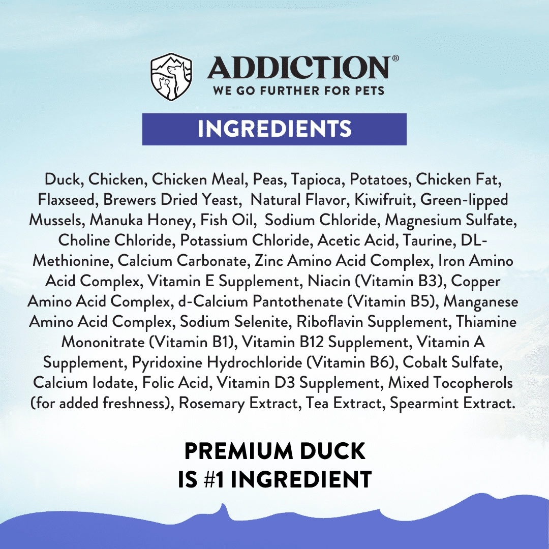 Addiction Dry Dog Food (Duck Royale Entree For Small Dogs)