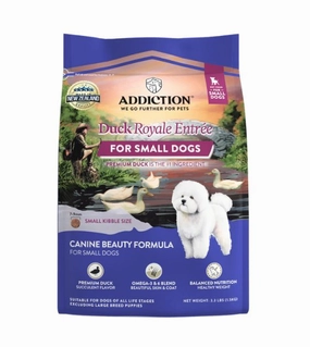Addiction Dry Dog Food (Duck Royale Entree For Small Dogs) small breed food,tiny dog food