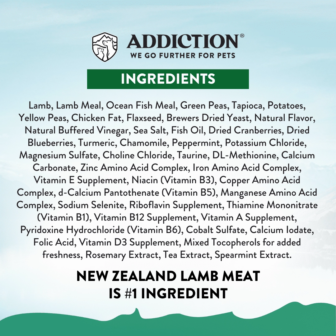 Addiction Dry Dog Food (Le Lamb For Small Dogs)