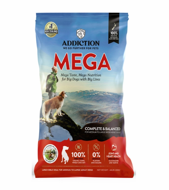 Addiction Dry Dog Food (Mega Lamb & Beef)