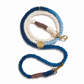 Adjustable Bolt Snaps Rope Dog Leash Navy Ombre dog mixer,pet meal booster