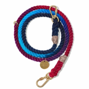 Adjustable Cotton Rope Dog Leash Dark Multi Ombre dog mixer,pet meal booster
