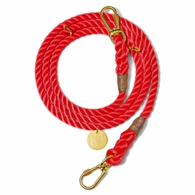 Adjustable Cotton Rope Dog Leash Red dog mixer,pet meal booster