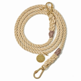 Adjustable Synthetic Rope Dog Leash Light Tan dog mixer,pet meal booster