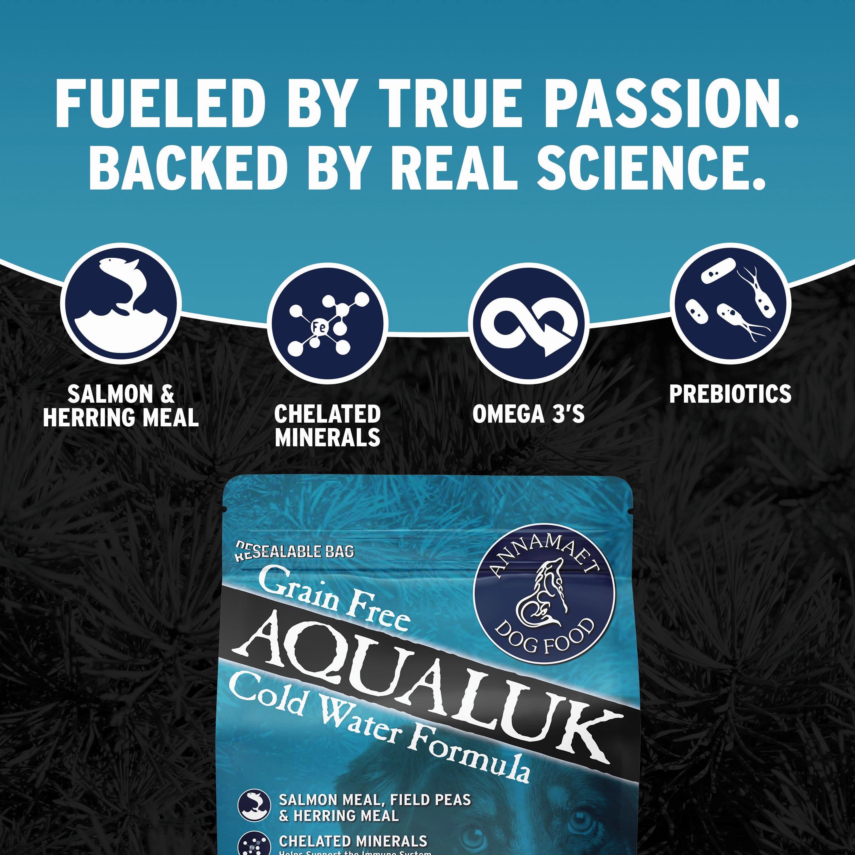 Annamaet Grain-Free Aqualuk Cold Water Formula Dry Dog Food