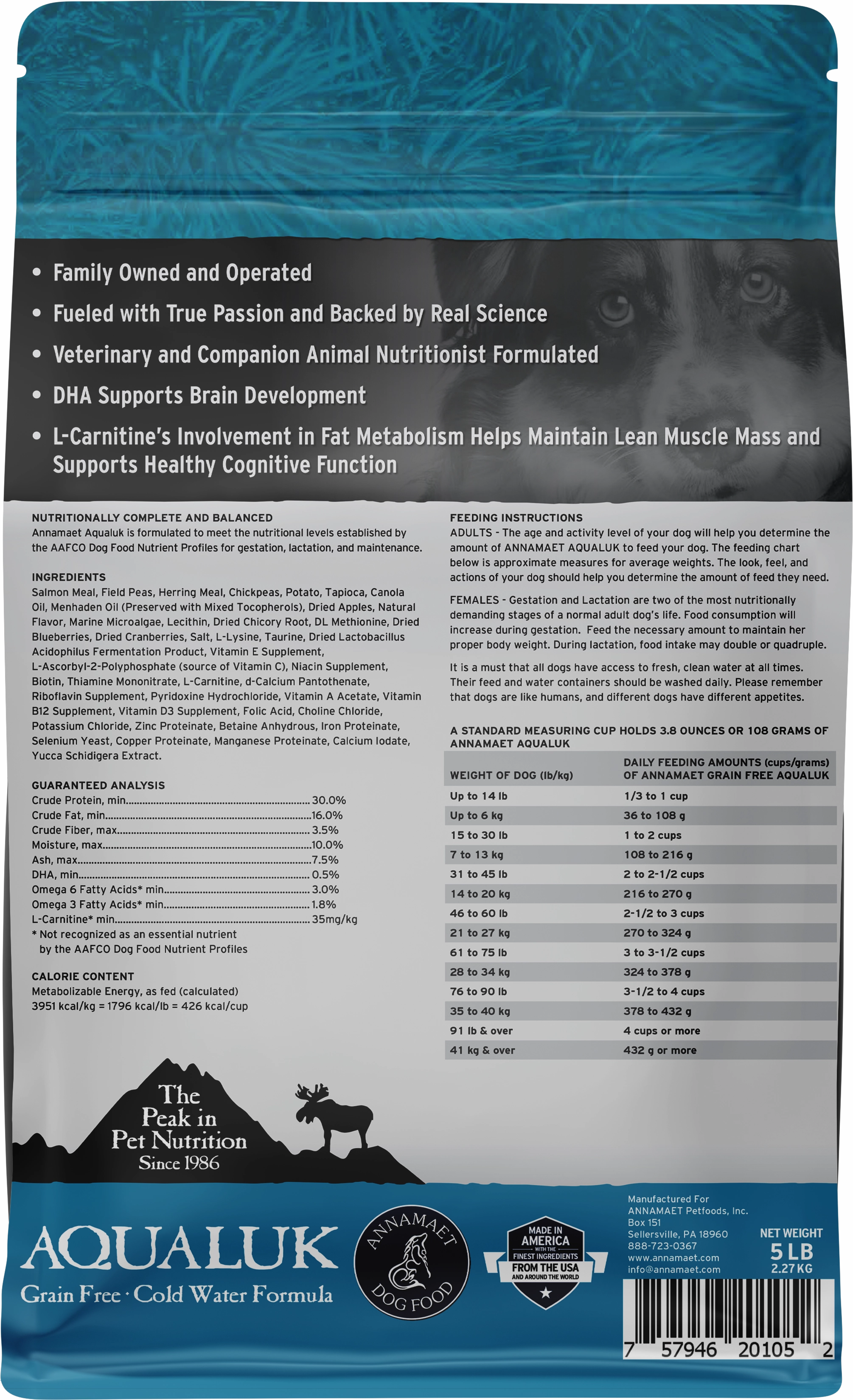 Annamaet Grain-Free Aqualuk Cold Water Formula Dry Dog Food