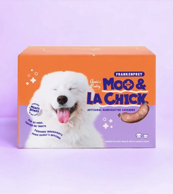 Annie's Pantry Frankenprey Sausages for Dogs & Cats (Moo & La Chick)