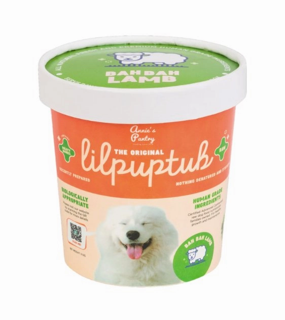 Annie's Pantry LilPupTubs Raw Dog Food (Bah Bah Lamb) raw dog food,fresh pet meals
