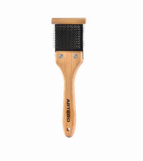 Artero Nature Collection Bamboo Double Flexible Slicker Brush (S) For Dogs & Cats interactive dog toy,tech pet toy