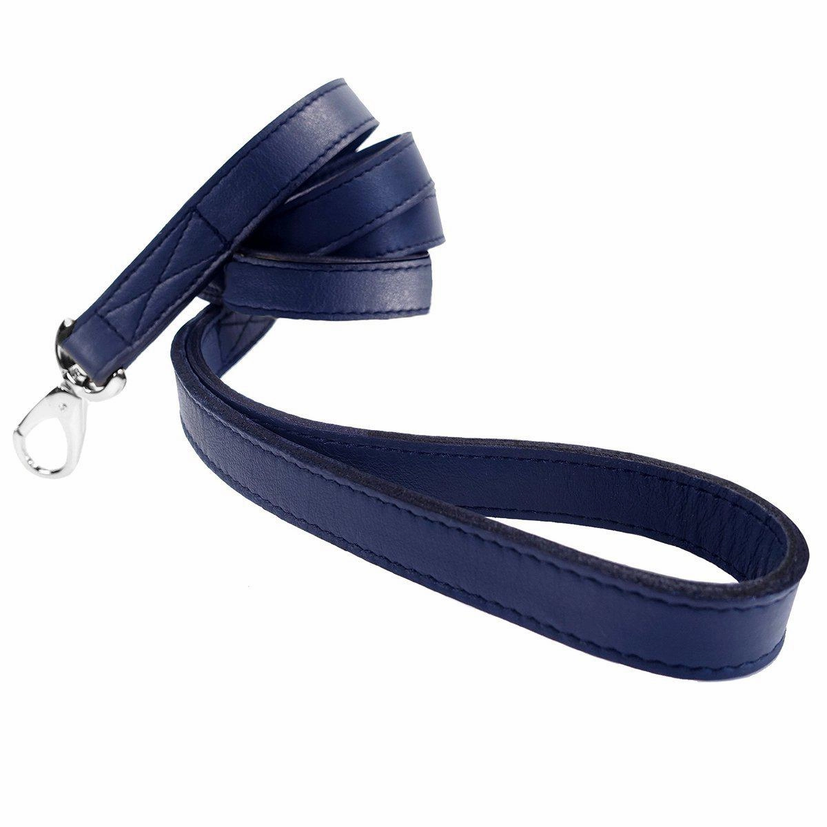 Athena Collection Dog Leash French Navy/Nickel dog mobility,outdoor pet aid