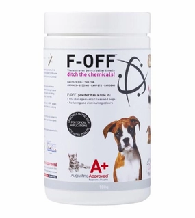 Augustine Approved F-OFF Odour & Pest Relieving Zeolite Powder for Dogs odor remover,dog cleaning