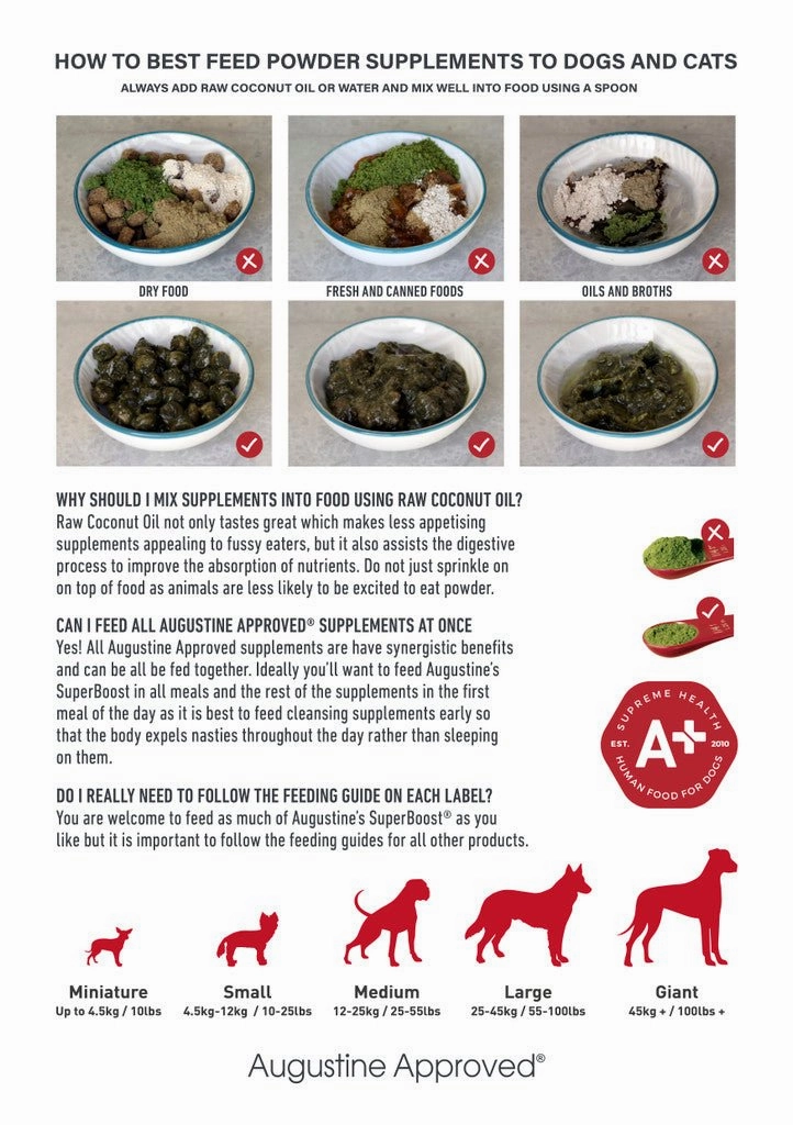 Augustine Approved SuperBoost Original Powder for Dogs (Joint, Coat & Overall Wellbeing)