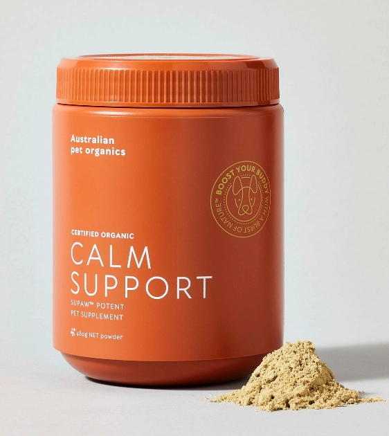 Australian pet organics (Calm Support) Certified Organic Supplements for Dogs pet housekeeping,dog mess kit