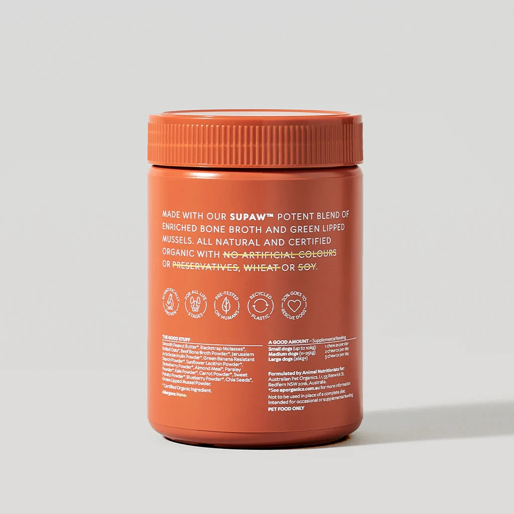 Australian pet organics (Daily Wellbeing Vitamin Chew) Certified Organic Supplements for Dogs